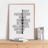 Teamwork Clock Canvas