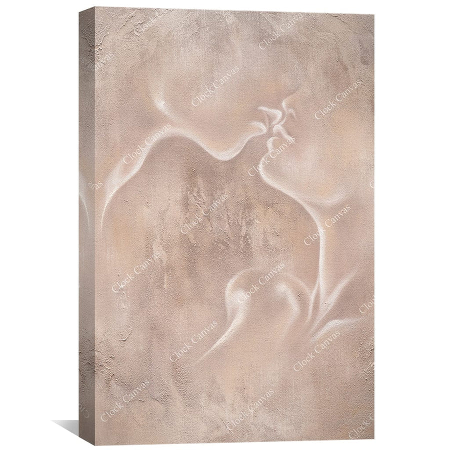 Tender, Earth Tones Canvas Art Clock Canvas