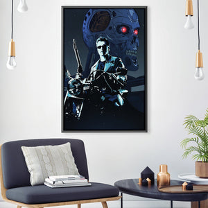 Terminator Judgement Day Canvas Art 30 x 45cm / Unframed Canvas Print Clock Canvas