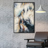 Textured Abstract Oil Painting Oil 30 x 45cm / Oil Painting Clock Canvas