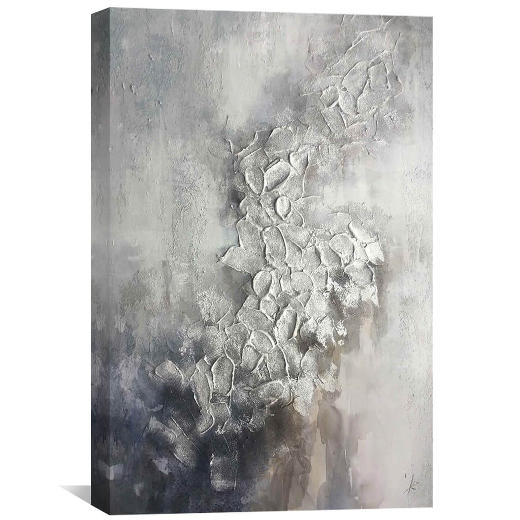 Textured Gradiant Oil Painting Oil Clock Canvas