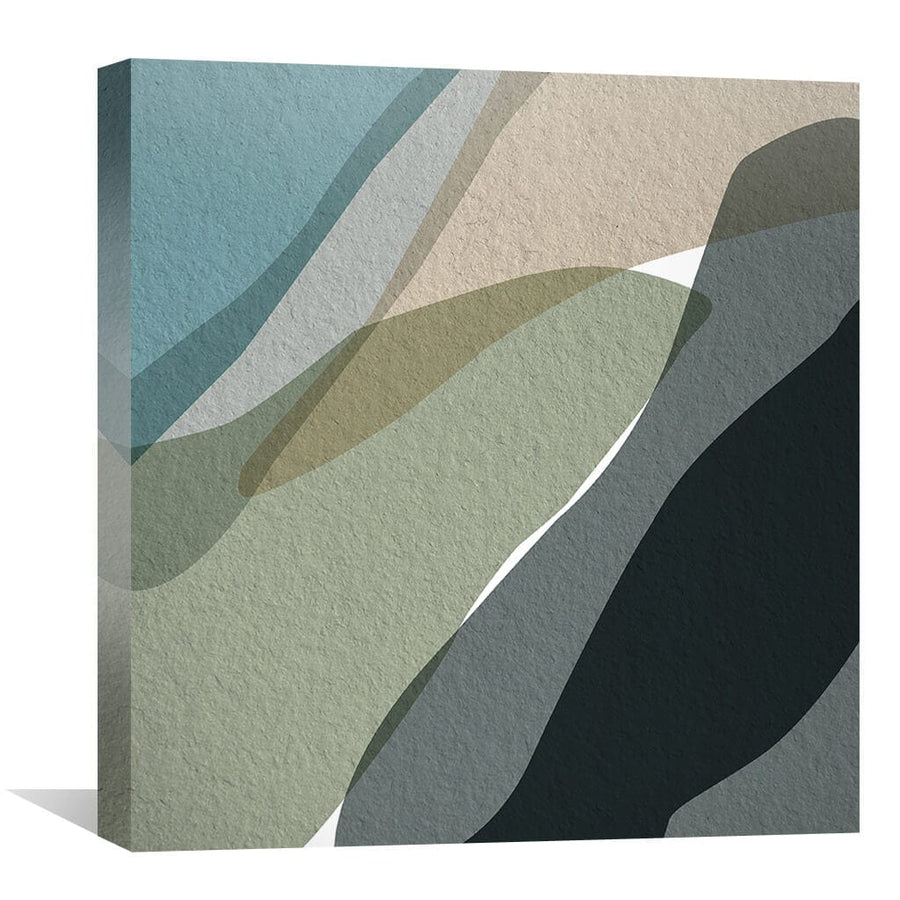 Textured Overlap Canvas Art 30 x 30cm / Unframed Canvas Print Clock Canvas