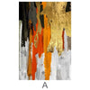 The Abstract Curtain Canvas Art A / 40 x 50cm / Standard Gallery Wrap Clock Canvas