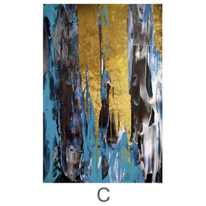 The Abstract Curtain Canvas Art C / 40 x 50cm / Standard Gallery Wrap Clock Canvas