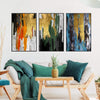 The Abstract Curtain Canvas Art Clock Canvas