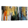The Abstract Curtain Canvas Art Clock Canvas