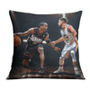 The Answer vs The Shooter Cushion 45 x 45cm Clock Canvas