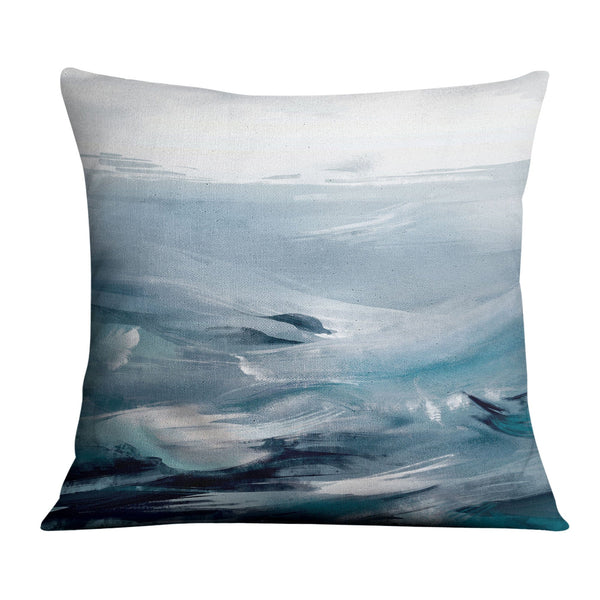 The Brushed Ocean A Cushion Cushion Cushion Square Clock Canvas