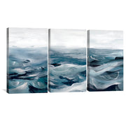 The Brushed Ocean Canvas – ClockCanvas