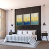 The Golden Splash Canvas Art Clock Canvas