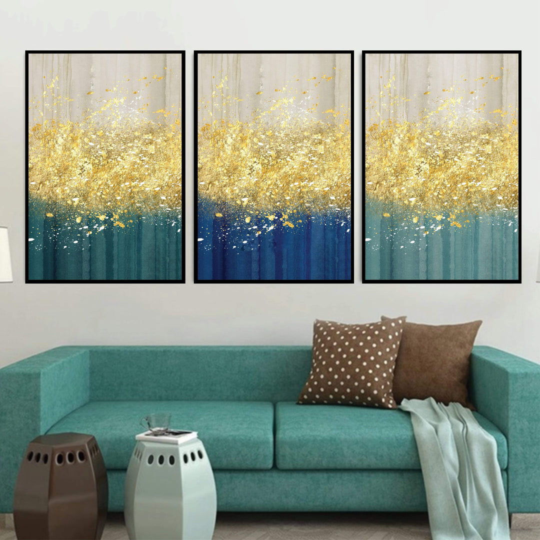The Golden Splash Canvas – ClockCanvas
