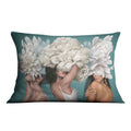 The Hidden Woman Cushion Cushion 48 x 33cm Clock Canvas