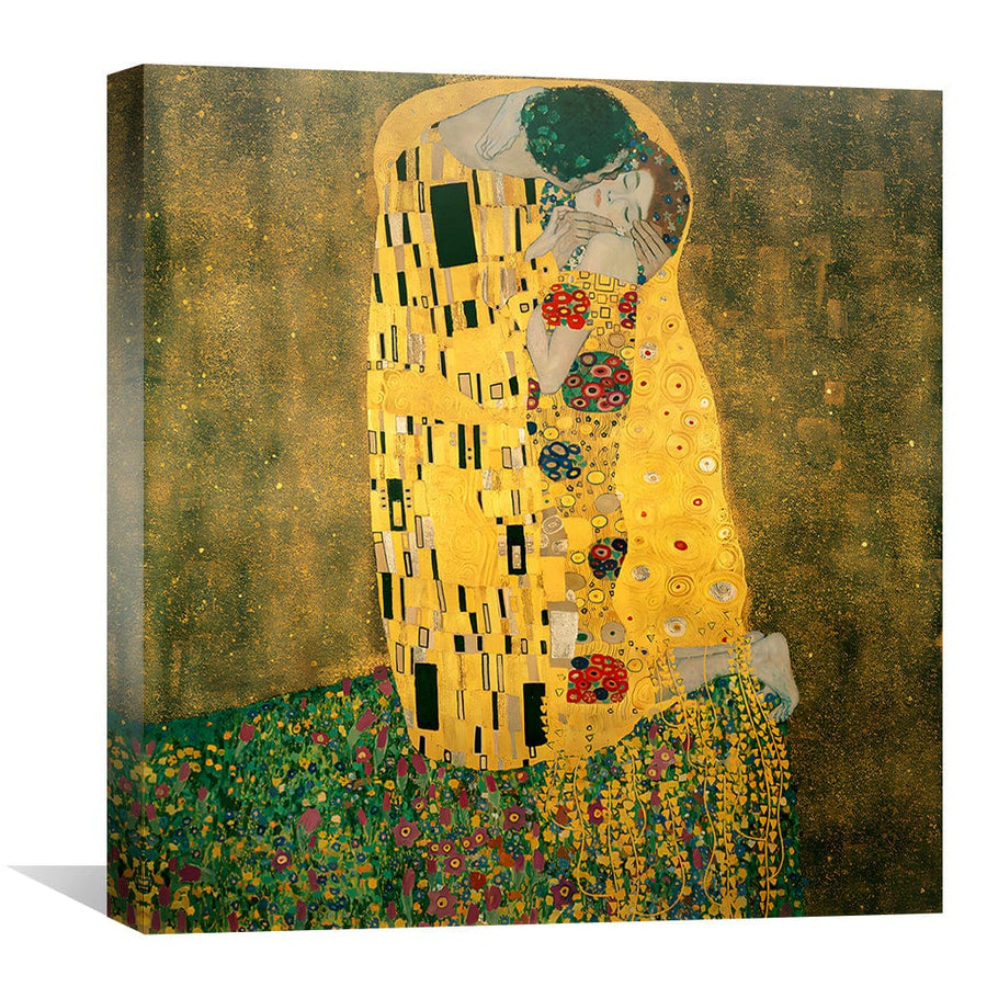 The Kiss Canvas Art Clock Canvas