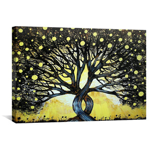 The Lemon Tree Canvas Art Clock Canvas