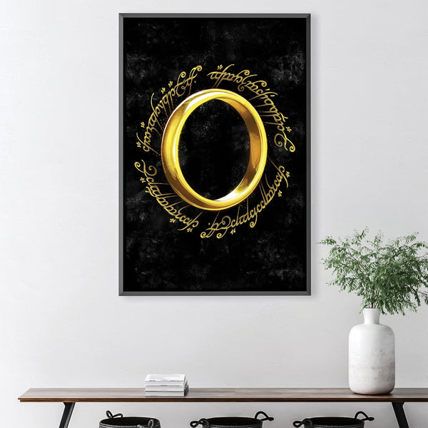 The One Ring Canvas Art 30 x 45cm / Unframed Canvas Print Clock Canvas