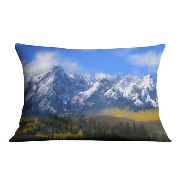The Rockies Cushion Cushion Cushion Landscape Clock Canvas