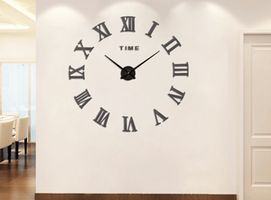 The Roman Clock Grey Clock Canvas