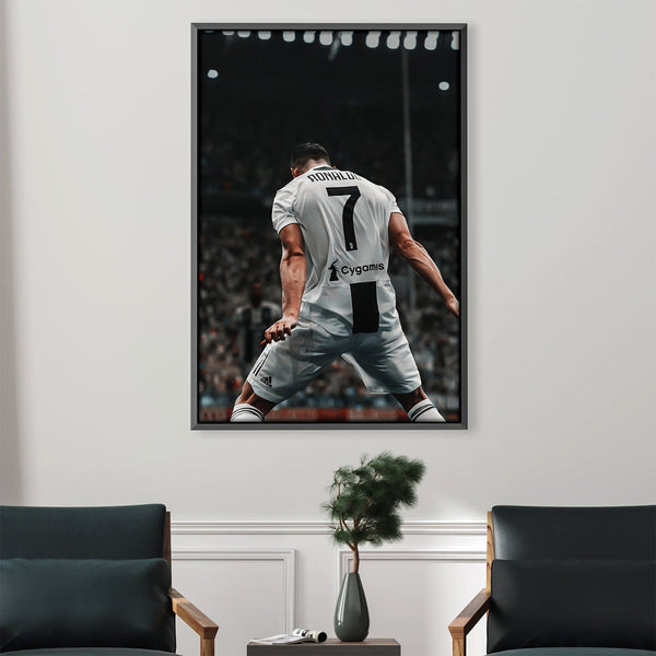 The Ronaldo Goal Canvas Art 30 x 45cm / Unframed Canvas Print Clock Canvas