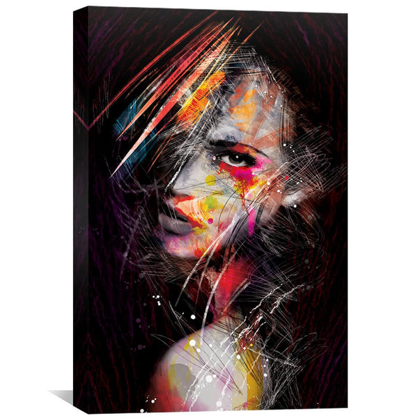 The Strong Minded Woman Canvas Art 40 x 60cm / Unframed Canvas Print Clock Canvas