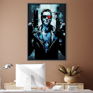 The Terminator Canvas Art 30 x 45cm / Unframed Canvas Print Clock Canvas