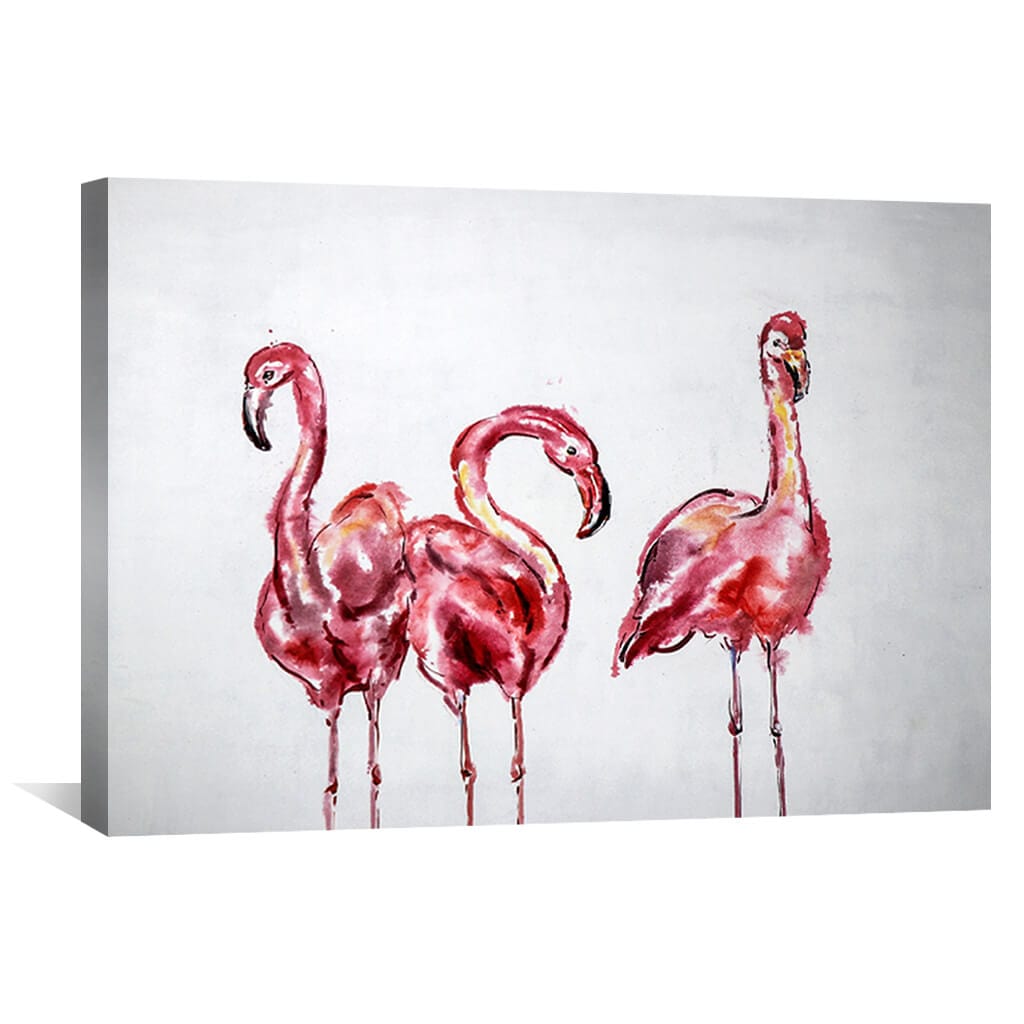 The Three Flamingos Oil Painting product thumbnail