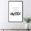 Those Who Hustle Canvas Art Clock Canvas