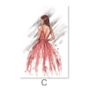 Three Gowns Canvas Art C / 30 x 45cm / Unframed Canvas Print Clock Canvas