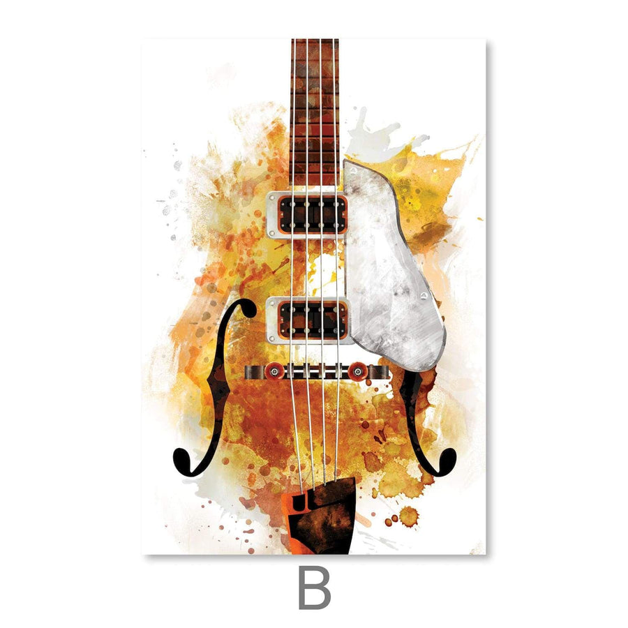 Three Guitarists Canvas Art Clock Canvas