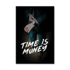 Time is Money 30 x 45cm / Unframed Canvas Print Clock Canvas
