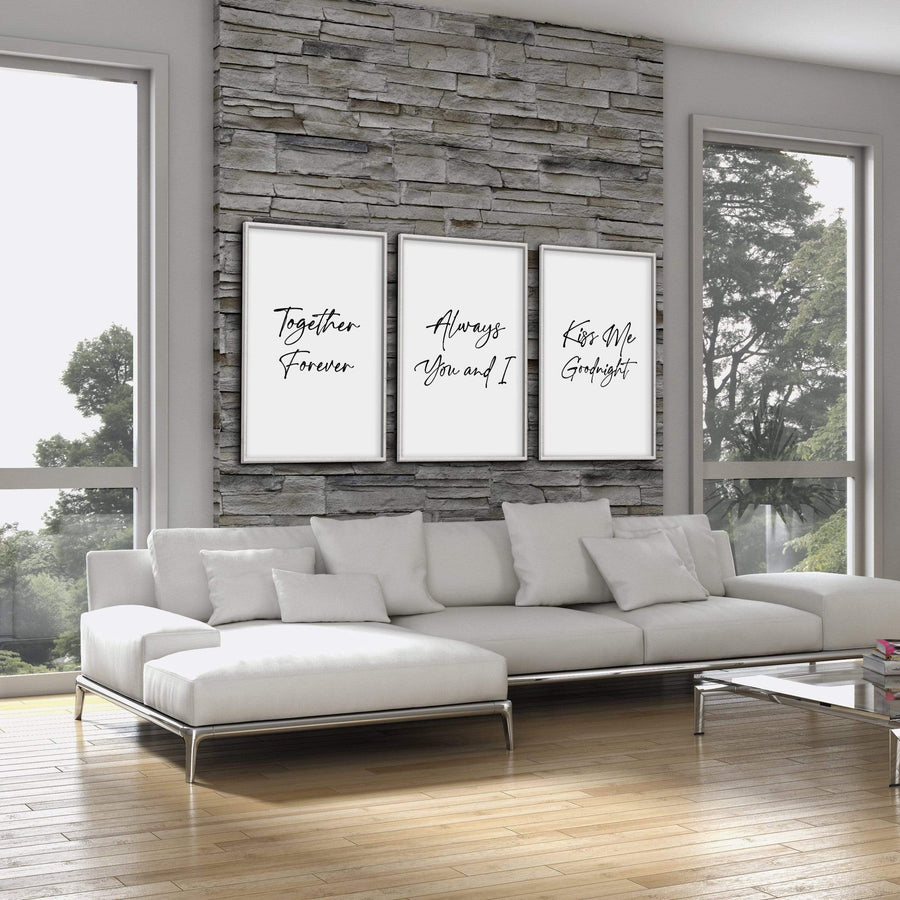 Together Forever Canvas Art Clock Canvas