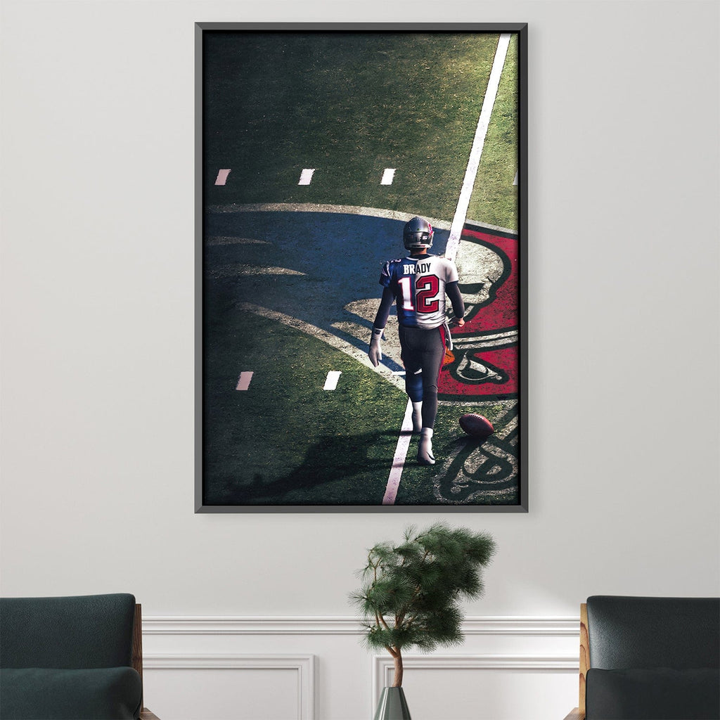 Tom Brady Canvas 11x14 Tampa Bay Buccaneers Patriots Champion Goat Legend