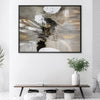 Toned Down Abstract Canvas Art Clock Canvas
