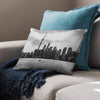 Toronto Skyline Cushion Cushion 48 x 33cm Clock Canvas