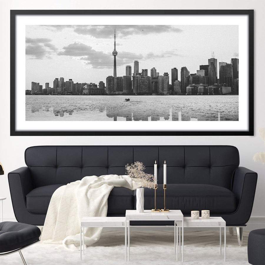 Toronto Skyline Print Art Clock Canvas