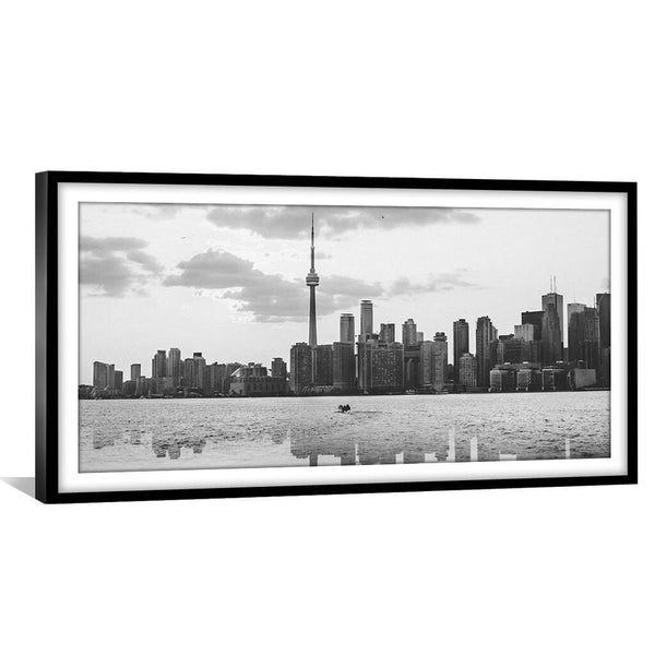 Toronto Skyline Print Art 50 x 25cm / Unframed Print Clock Canvas