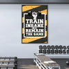 Train Insane Canvas Art Clock Canvas