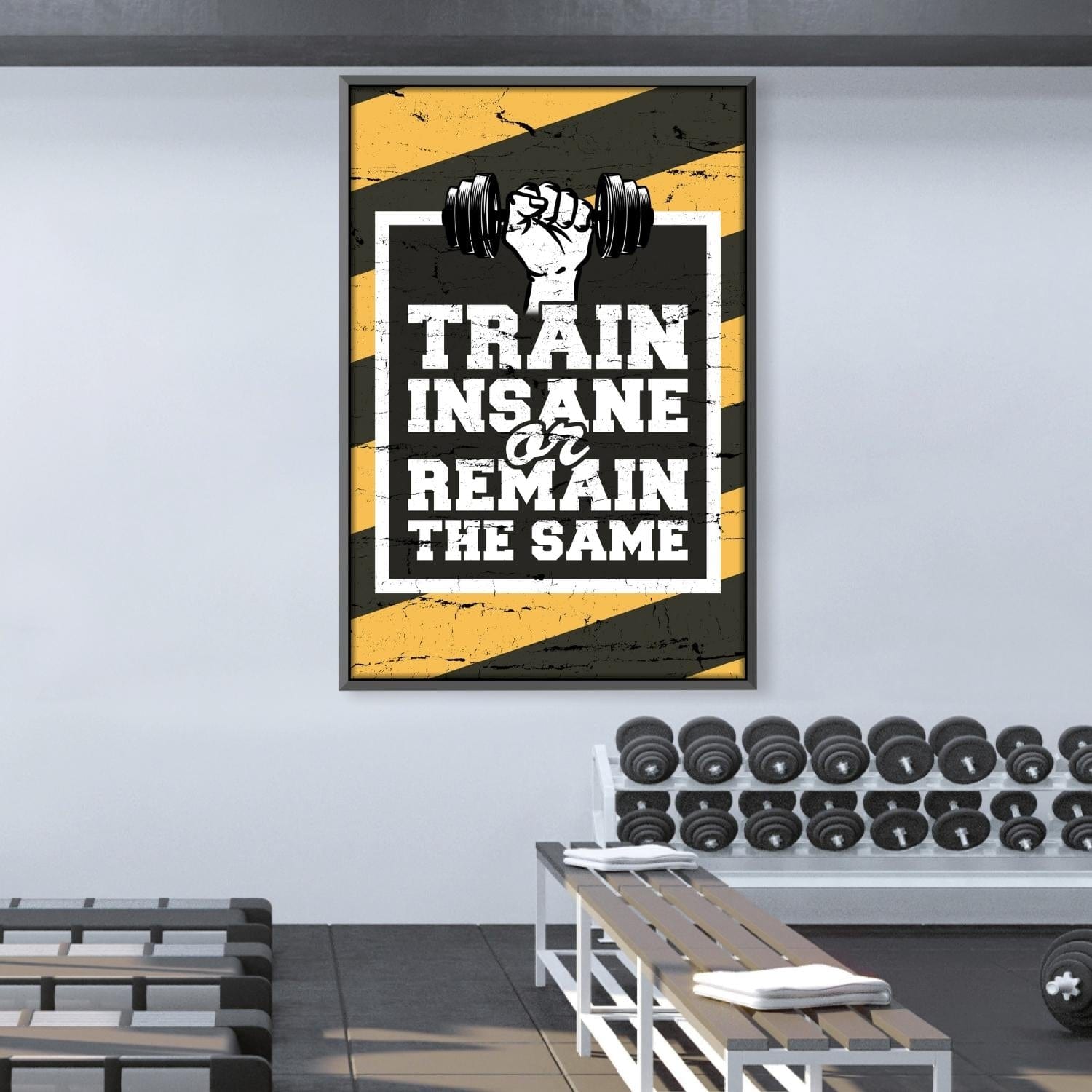 Train Insane Canvas Art Clock Canvas