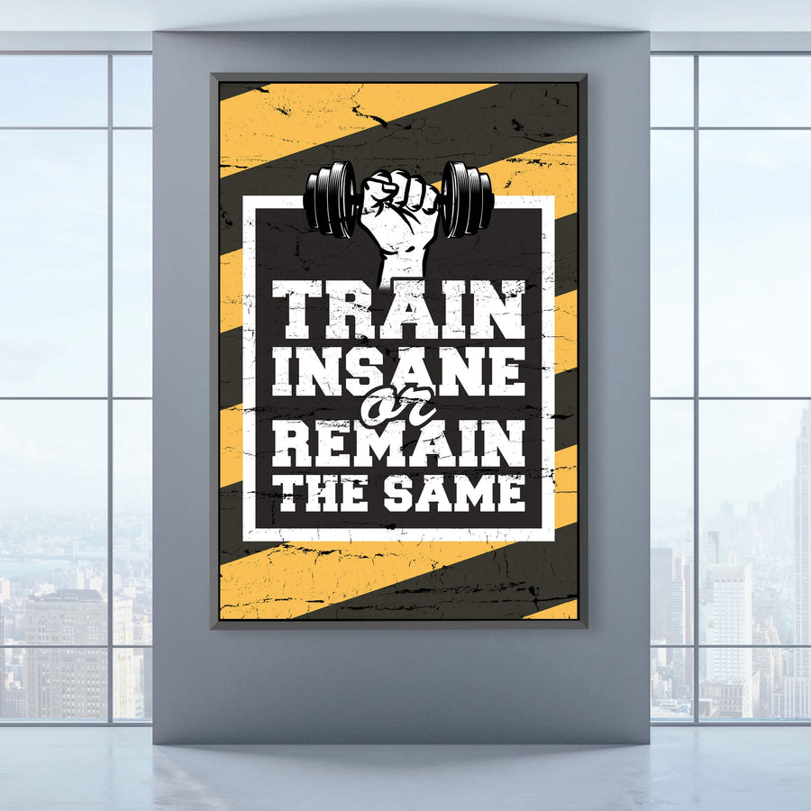 Train Insane Clock Canvas