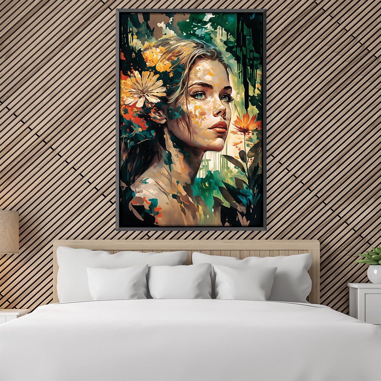 Tranquil Nature Gaze Canvas Art Clock Canvas