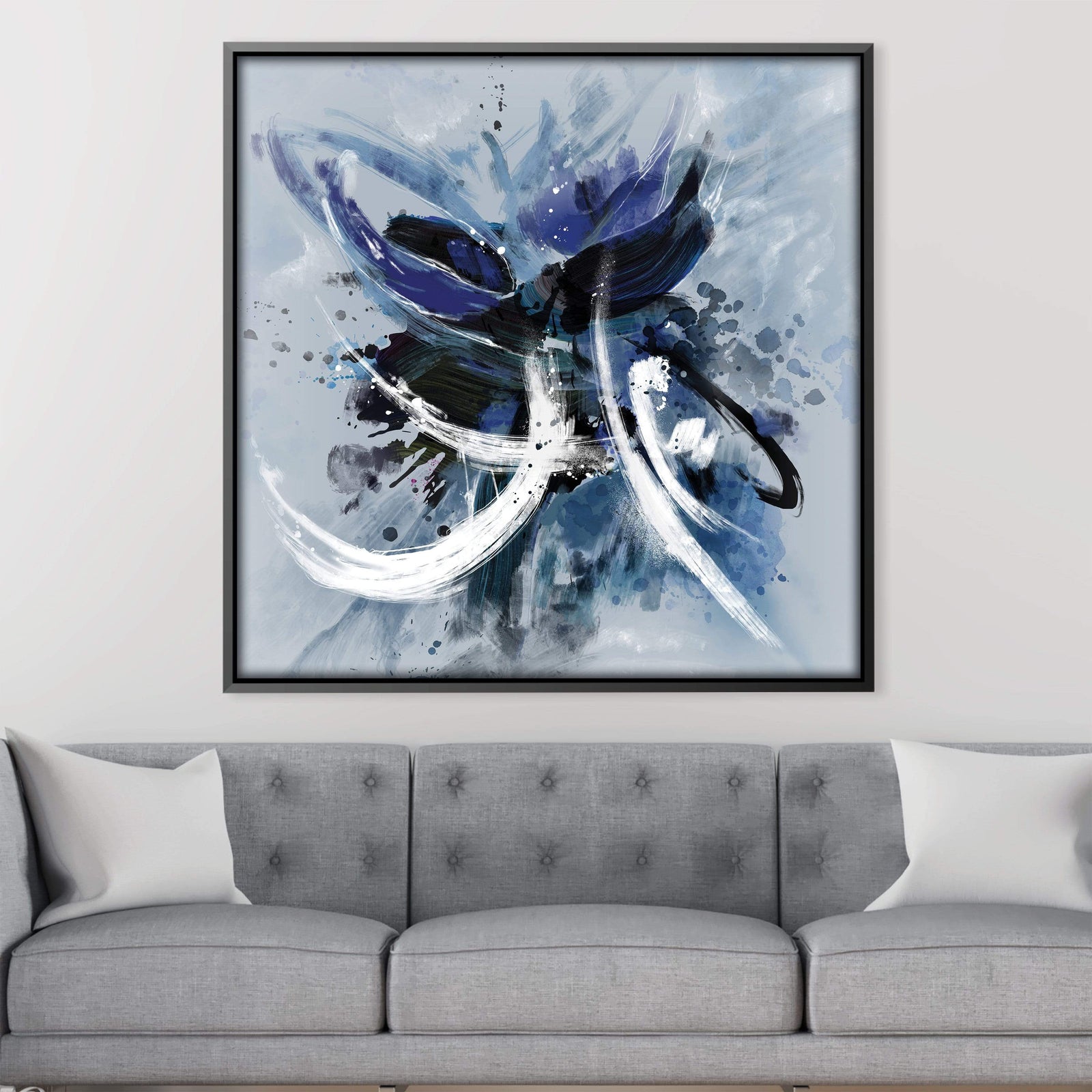 Tranquility Brushed Canvas Art Clock Canvas