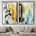 Transcend Colors Canvas Art Clock Canvas