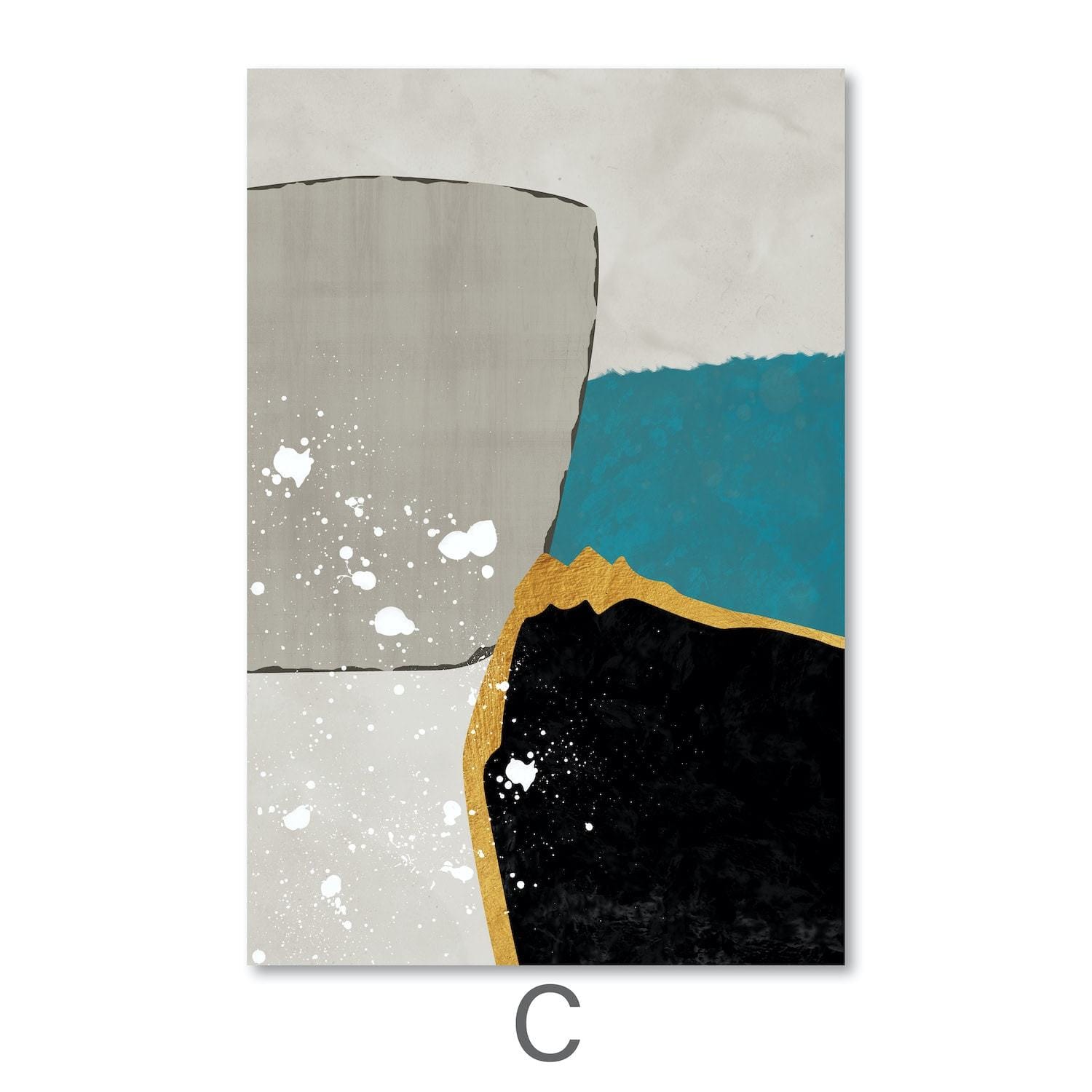 Transession Canvas Art C / 40 x 50cm / Unframed Canvas Print Clock Canvas