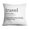 Travel Definition B Cushion Cushion Cushion Square Clock Canvas