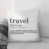 Travel Definition B Cushion Cushion Cushion Square Clock Canvas