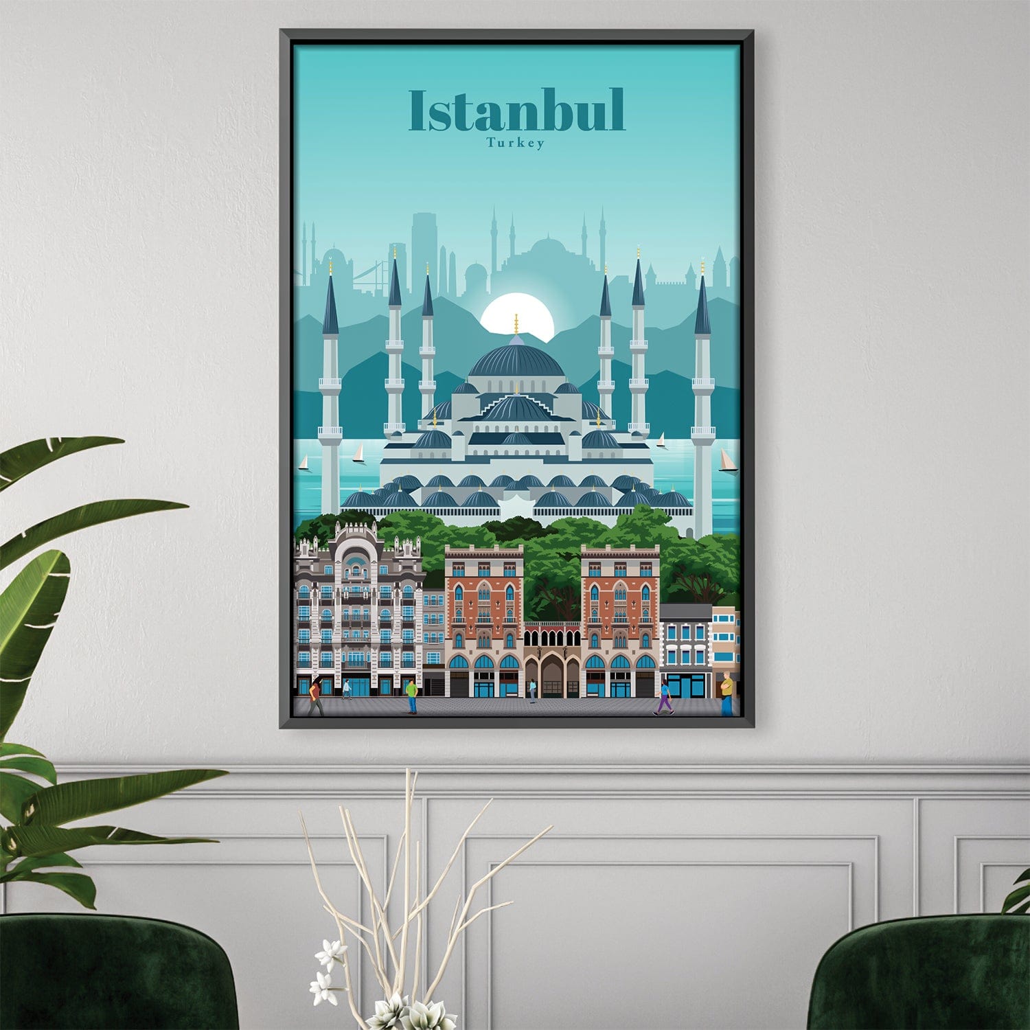 Travel to Istanbul Canvas - Studio 324 product thumbnail