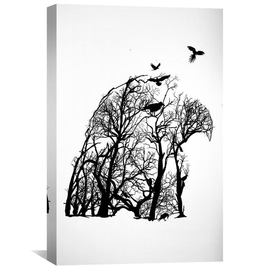 Tree of Illusion Eagle Canvas Art Clock Canvas