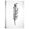 Tree of Illusion Feather Canvas Art Clock Canvas