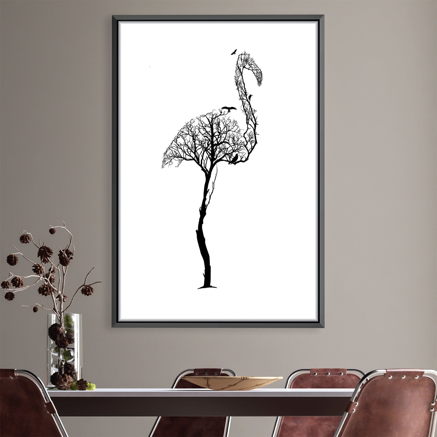 Tree of Illusion Flamingo Canvas product thumbnail