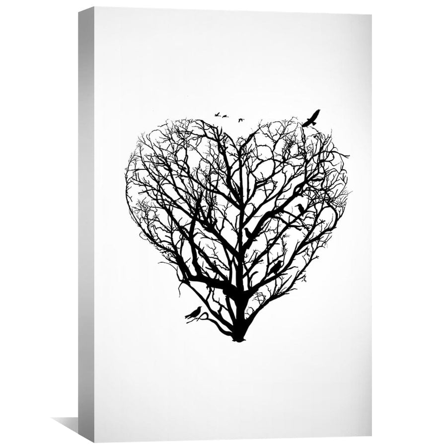Tree of Illusion Heart Canvas Art Clock Canvas