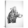 Tree of Illusion Wolf Canvas Art Clock Canvas